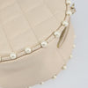 Chanel Round Clutch with Chain Quilted Calfskin with Pearl Detail