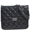 Chanel So Black Reissue 2.55 Wallet on Chain Quilted Aged Calfskin