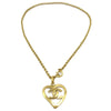 Secondhand Chanel CC Heart Pendant Necklace