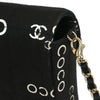 Chanel Chocolate Bar Flap Bag Quilted Printed Canvas