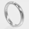 Tiffany & Co. Elsa Peretti 1 Diamond Stacking Band Ring 950 Platinum with Diamond