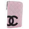 Secondhand Chanel Cambon Zip Around Wallet Quilted