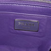 Prada Double Turn Lock Flap Bag Leather with Fringe