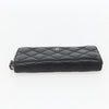 Chanel Zip Around Organizer Wallet Quilted Lambskin