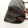 Fendi Vintage Pequin Convertible Boston Bag Coated Canvas