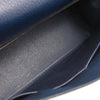 Hermes Kelly Handbag Blue Ardennes with Gold Hardware