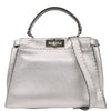 Secondhand Fendi Peekaboo Bag Silver Leather Bags