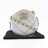 Chanel 19 Round Clutch with Chain Quilted Leather