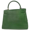 Hermes Kelly Handbag Green Courchevel with Gold Hardware