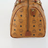 Secondhand MCM Visetos logogramme Handbag Canvas and