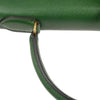 Secondhand Hermes Kelly Handbag Green Courchevel with Gold Hardware