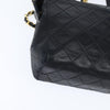 Chanel Vintage Front Pocket Shoulder Bag Quilted Lambskin