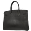 Secondhand Hermes Birkin Handbag Black Chevre de Coromandel with Gold Hardware