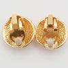 Secondhand Chanel Vintage Round CC Clip-On Earrings