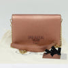 Prada Monochrome Chain Flap Bag Saffiano Leather
