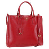Prada Lux Open Tote Vernice Saffiano Leather
