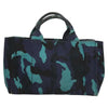 Secondhand Prada Canapa Convertible Tote Printed