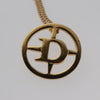 Secondhand Christian Dior D logo Pendant Necklace