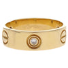 Cartier Love Wedding Band 1 Diamond Ring 18K Rose Gold with Diamond