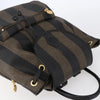 Fendi Pequin Front Pocket Backpack Coated Canvas