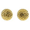 Secondhand Chanel Vintage Round CC Clip-On Earring