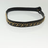 Chanel Vintage Buckle Chain Belt Leather and Metal