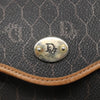Christian Dior Vintage Honeycomb Flap Crossbody Bag Coated Canvas