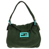 Secondhand Fendi Vintage Flap Shoulder Bag Zucchino Canvas with