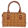 Secondhand MCM Visetos logogramme Handbag Canvas and