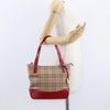 Secondhand Burberry Nova Check Handbag Nova Check Canvas and