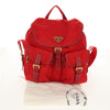 Prada Vela Double Front Pocket Backpack Tessuto with Saffiano Leather