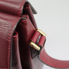 Secondhand Celine Circle logo Burgundy Leather Bags