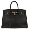 Secondhand Hermes Birkin Handbag Black Chevre de Coromandel with Gold Hardware