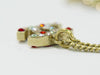 Secondhand Chanel Rainbow CC Pendant Necklace Metal and Crystals