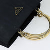 Secondhand Prada Metal Handles Tote Tessuto