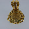 Secondhand Chanel Vintage Round Clip-On Earrings Metal with Faux