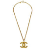 Secondhand Chanel Vintage CC Pendent Necklace Plated