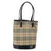 Secondhand Burberry Nova Check Tote Canvas and