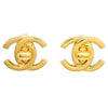 Chanel CC Turnlock Clip-On Earrings Metal