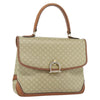 Celine Vintage Macadam Handbag Canvas and Leather