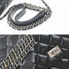 Chanel So Black Reissue 2.55 Wallet on Chain Quilted Aged Calfskin