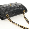 Chanel Vintage Two Tone CC Flap Bag Quilted Lambskin