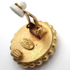 Chanel Vintage Round CC Clip-On Earrings Metal