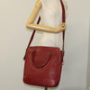Secondhand Loewe Anagram handbag Red Leather Bags