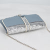 Miu Miu Madras Chain Clutch Matelasse Leather with Glitter