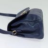 Secondhand Celine Circle logo Navy Leather Bags