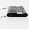 Chanel Chocolate Bar Chain Clutch Quilted Patent