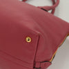 Secondhand Miu Miu Convertible Madras Side Zip Satchel Grainy