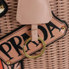 Secondhand Prada Comic Basket Bag Wicker with Applique