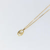 Secondhand Christian Dior Round Logo Pendant Necklace